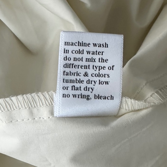 BLACK CRANE Ivory Curtain Cotton Dress - Size L - Picture 16 of 16